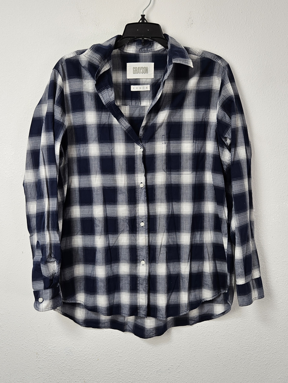 Grayson The Hero Button Up Plaid Shirt Long Sleeve Blouse Women’s Size 04 US S